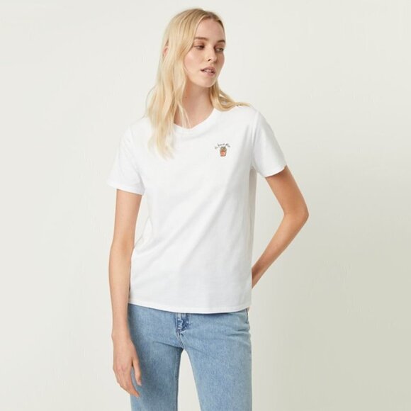 NWT French Connection French Fries boyfriend t-shirt, S - Picture 2 of 9